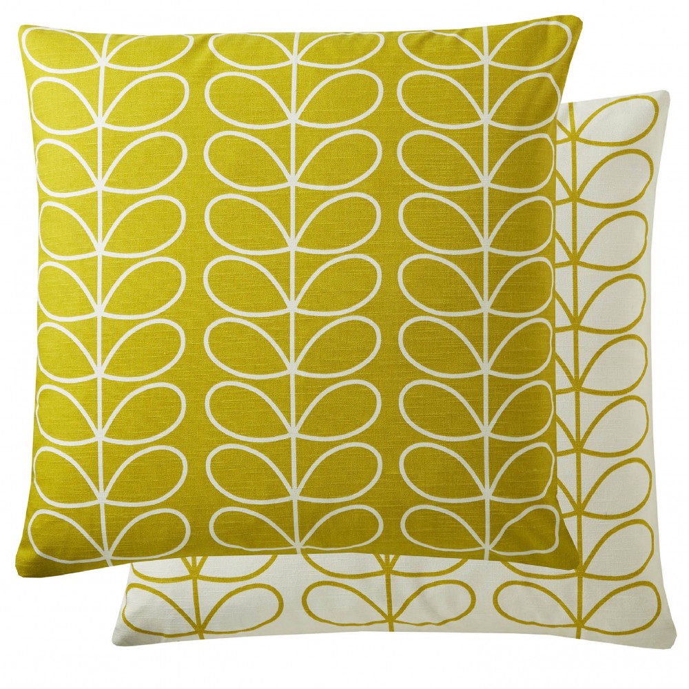 Small Linear Stem Sunflower Scatter Cushion by Orla Kiely