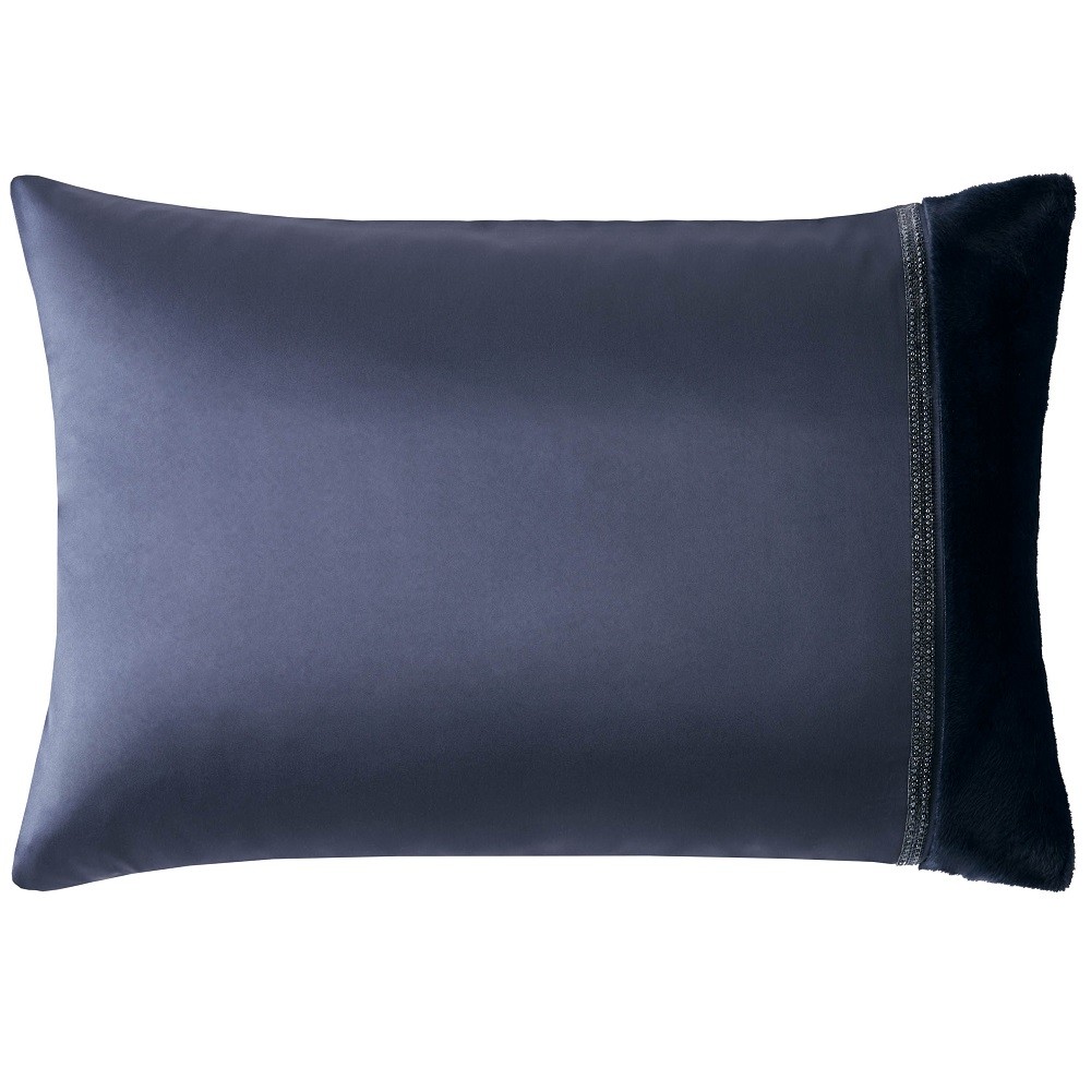 Sylvie Indigo Standard Pillowcase 50cm x 75cm Pair by Rita Ora