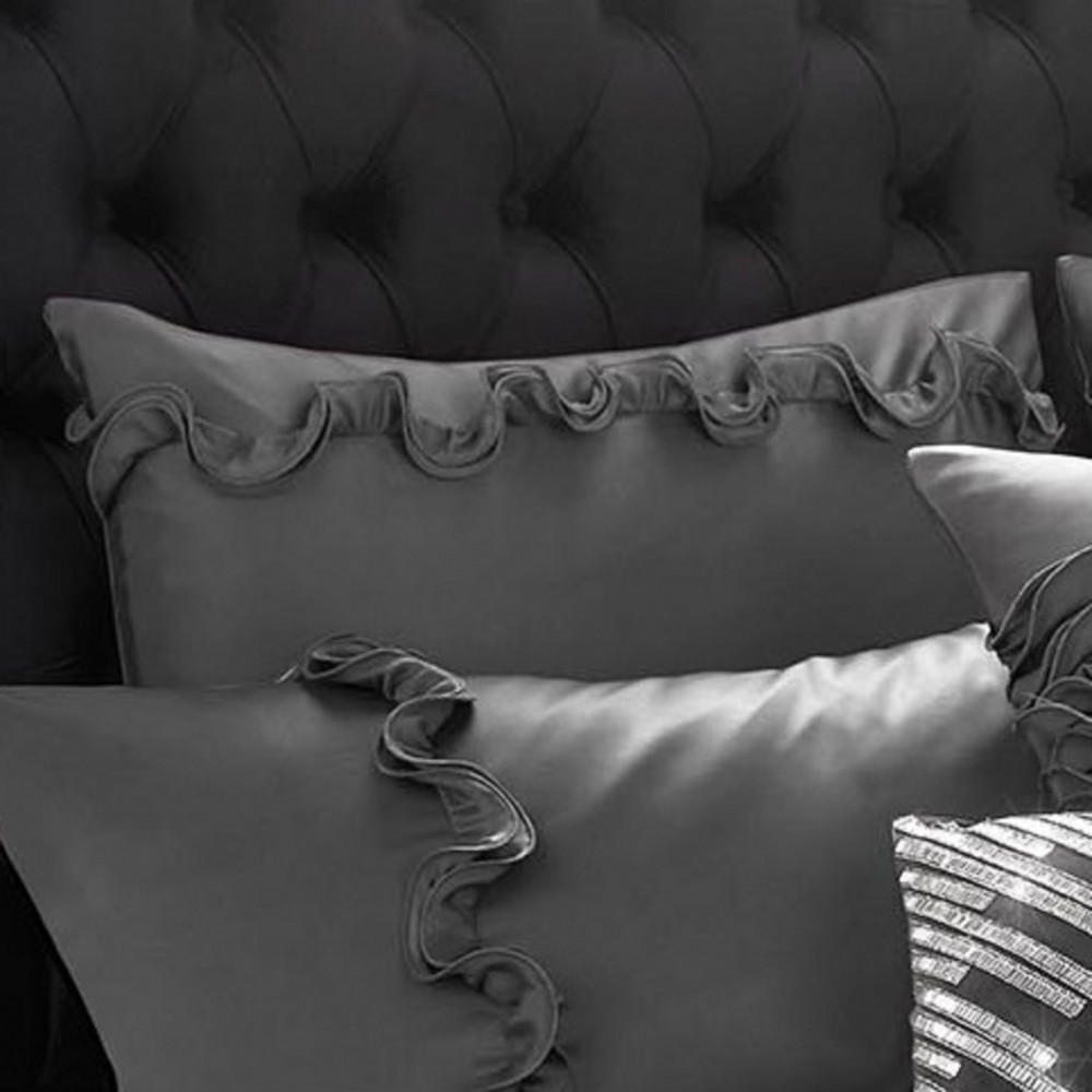 Tirana Truffle Squrare Pillowcase Pair by Rita Ora image 2