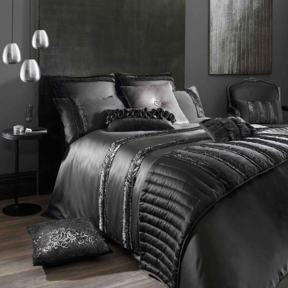 Cassia Black Bedding by Kylie Minogue At Home