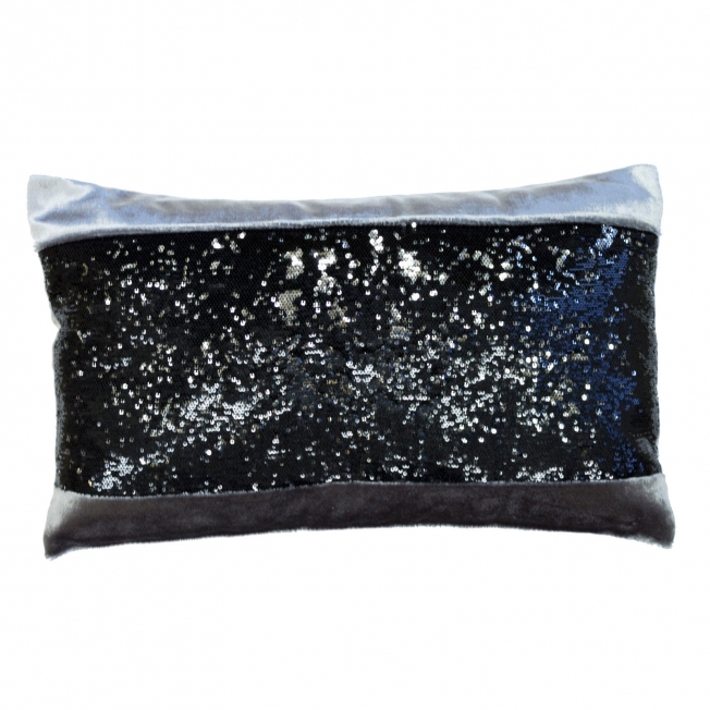 Duo Black 30x50cm Poly Filled Cushion by Kylie Minogue