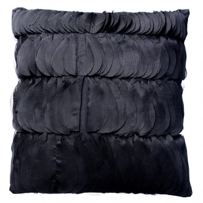 Nuovo Black 30cm x 30cm Scatter Cushion by Kylie Minogue At Home