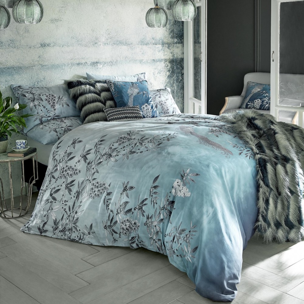 Latimer Teal Double Quilt Cover (200cm x 200cm)